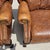 Vintage Motioncraft Chippendale Leather Wingback Recliners Ball & Claw Pair For Sale - Image 9 of 16