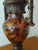 1990s Tuscan Marbled Amber & Bronze Scroll Table Lamp — Old World Revival For Sale - Image 9 of 17