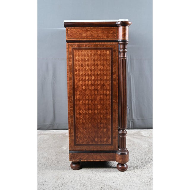 Napoleon III Buffet in Marquetry of Precious Woods, 1800s For Sale - Image 14 of 18