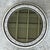 Mid-Century Modern Vintage Round Inlaid Wood Wall Mirror For Sale - Image 3 of 12