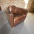 Contemporary Cigar Brown Leather Aviator Club Armchair For Sale - Image 3 of 18