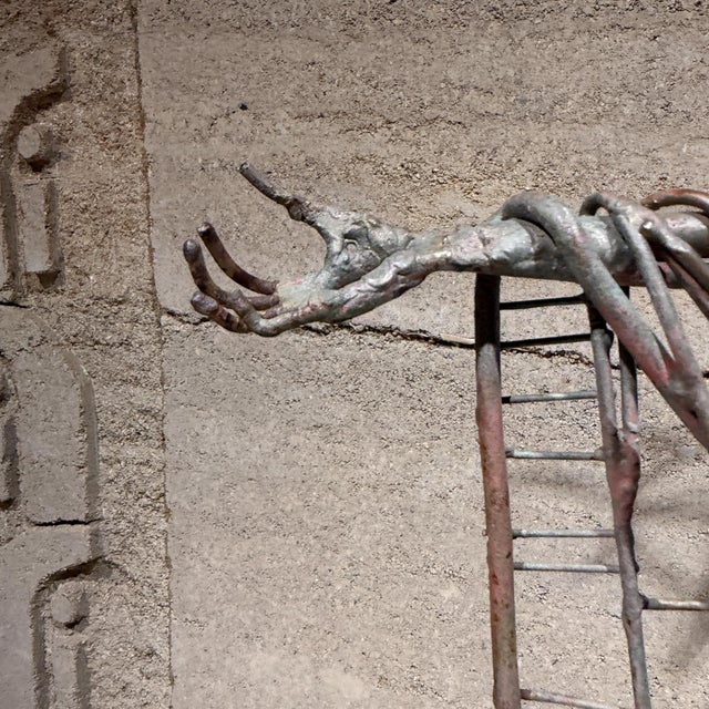 1960s Brutalist Sculpture Figure Religious Theme After Adam Stempka For Sale - Image 5 of 17