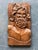 Wood Vintage Boho Carved Wood Panel of Man For Sale - Image 7 of 12