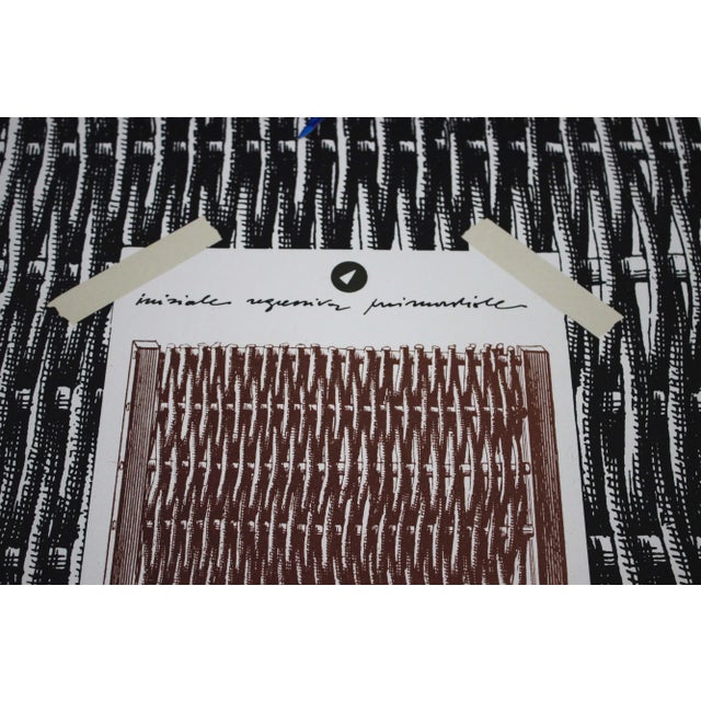 1970s Lithograph from Concetto Pozzati, 1974 For Sale - Image 5 of 10