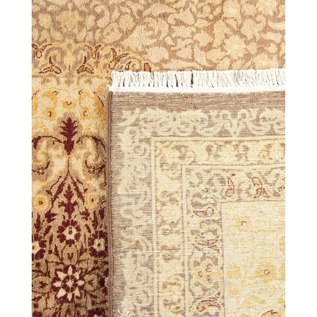 2000 - 2009 Mogul, One-of-a-Kind Hand-Knotted Area Rug - Brown, 8' 2" x 10' 5" For Sale - Image 5 of 8