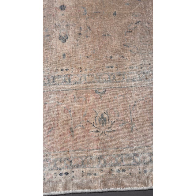 Beige P51624 Vintage Mahal Carpet 11.0x16.08 For Sale - Image 8 of 9