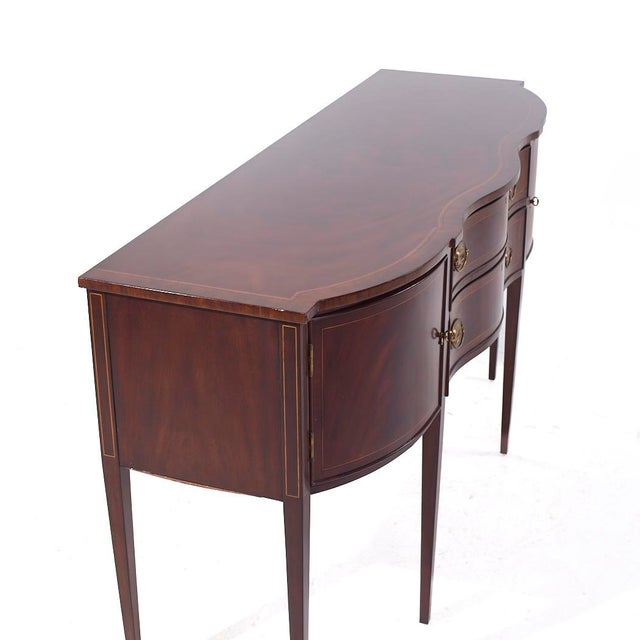 Henkel Harris Hepplewhite Style Inlaid Mahogany Sideboard For Sale - Image 9 of 9