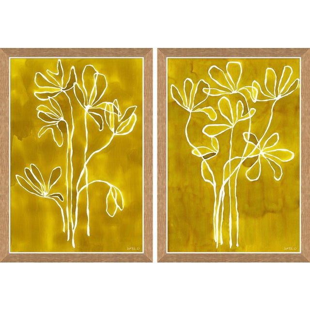 Hable Golden Rod I and II by Susan Hable For Sale - Image 4 of 4