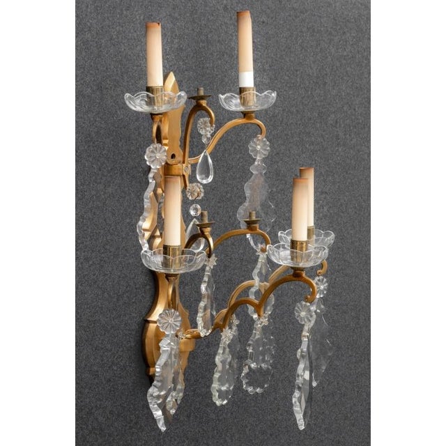Regency Style Brass Five-Light Sconce For Sale In New York - Image 6 of 6