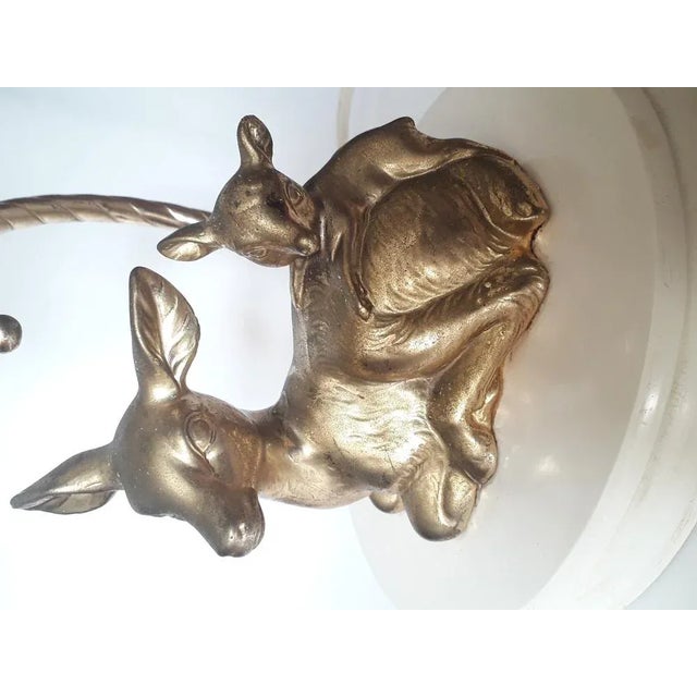 Vintage Table Lamp with Deers, 1960s For Sale - Image 3 of 6