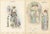 Set of two original antique fashion plates from Chic Parisien, published by Atelier Bachwitz. Fine early 20th-century...