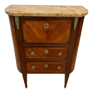 Scarce 18th Century French Louis XVI Period Ecritoire Writing Cabinet Signed Dr