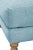 Greta Ottoman, Sky Linen For Sale - Image 4 of 7