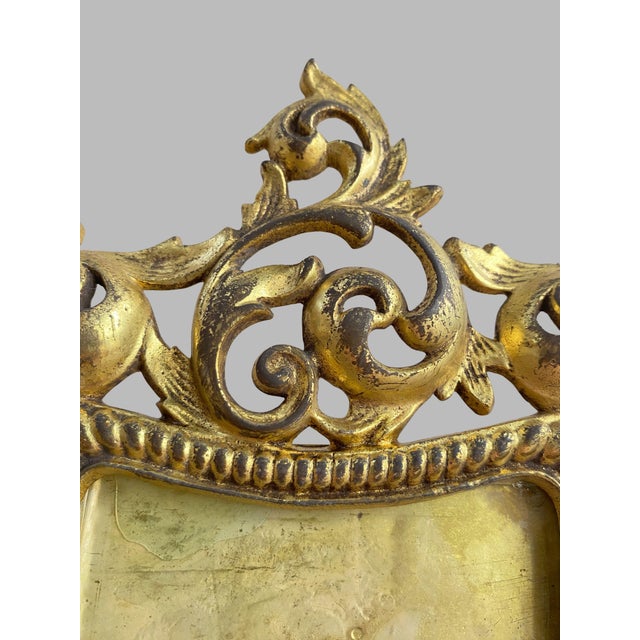 Gilt Bronze Photo Frame, 1800s For Sale - Image 9 of 12