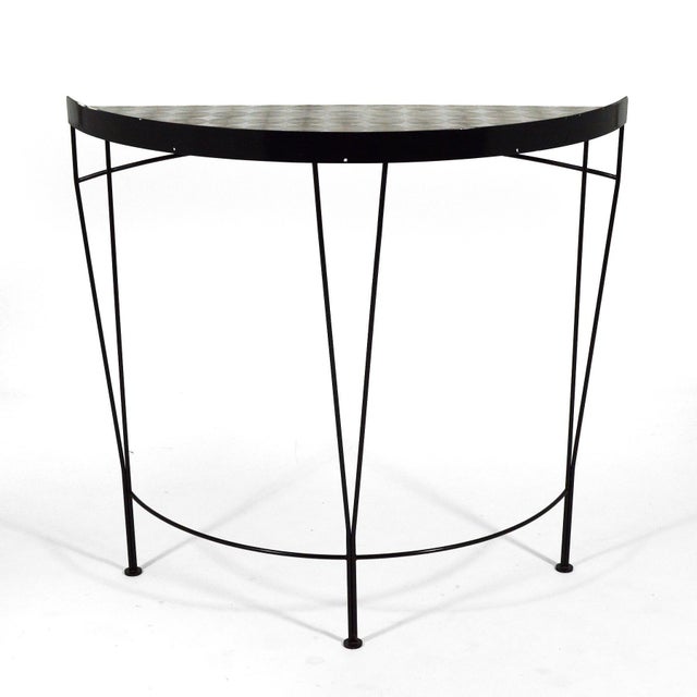 Silver Vecta Beylerian Collection Table & Stool For Sale - Image 8 of 11