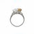 1950s Vintage, 1950's Diamond and Natural Brown Diamond Toi Et Moi Ring, Platinum, Size 7.5 For Sale - Image 5 of 7