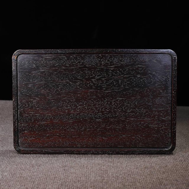 Rosewood Rectangular Tray Inlaid With Mother-of-Pearl For Sale In Los Angeles - Image 6 of 9