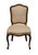 French Provincial Drexel Furniture Country French Provincial Style Upholstered Dining Side Chair For Sale - Image 3 of 8