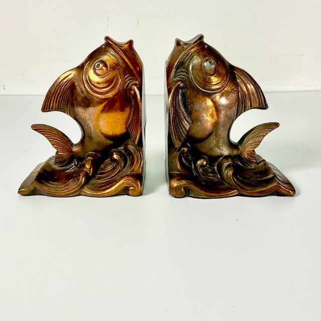 These are lovely and oh so Chic. The Koi fish are highly detailed cast metal that has a copper finish. They bring a lovely...