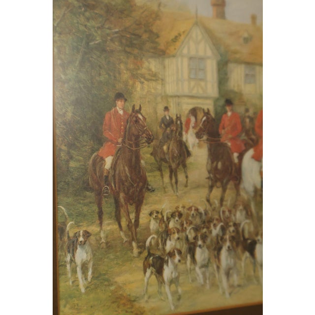 Set of Four Vintage Fox Hunt Scene Framed Prints For Sale - Image 13 of 18