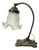 Table Lamp with Satin-Finished Decorated Glass, 1960s For Sale