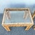 Boho Chic Boho Chic Woven Wicker Glass Top Side Tables - A Pair For Sale - Image 3 of 8