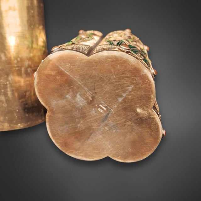 Sterling Silver Tea Caddy, China, 1920s For Sale - Image 6 of 10