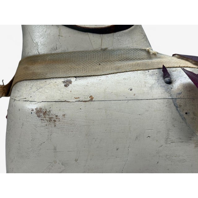 Victorian, Painted Wood, Primitive Rocking Horse, Usa, 19th C. For Sale - Image 11 of 13
