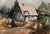 1980s 1986 Watercolor of House and Trees Signed but Artist Unknown For Sale - Image 5 of 6