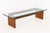 Brown Mid-Century Modern Glass Top Teak Coffee Table For Sale - Image 8 of 8