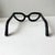 Pop Art Modern Black Metal Oversized Eyeglasses Sculpture Tabletop Decor for Library Reading Nook For Sale - Image 3 of 8