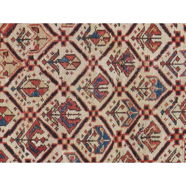 Early-20th century, antique Caucasian Kazak carpet. Hand-Woven, Professionally washed.