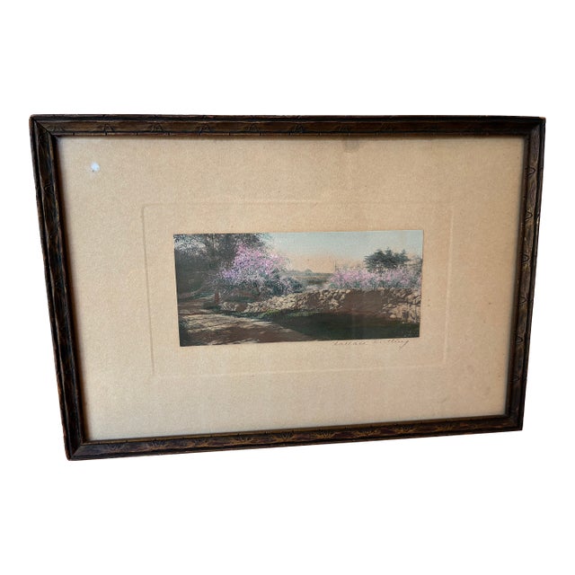 Antique Wallace Nutting Hand-Colored Landscape Photograph For Sale