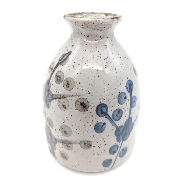 Otagiri Company 1980s Japanese Glazed Stoneware Bud Vase For Sale - Image 4 of 9