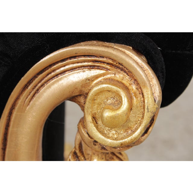 Pair of Pama Louis XV Style Gold Benches For Sale - Image 9 of 15