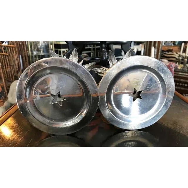 1960s Tiffany & Co. "Palm Tree" Motif Sterling Candlesticks- a Pair For Sale - Image 11 of 12