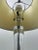 Modern Glass Column Table Lamp With Chrome Base and White Shade For Sale - Image 9 of 14