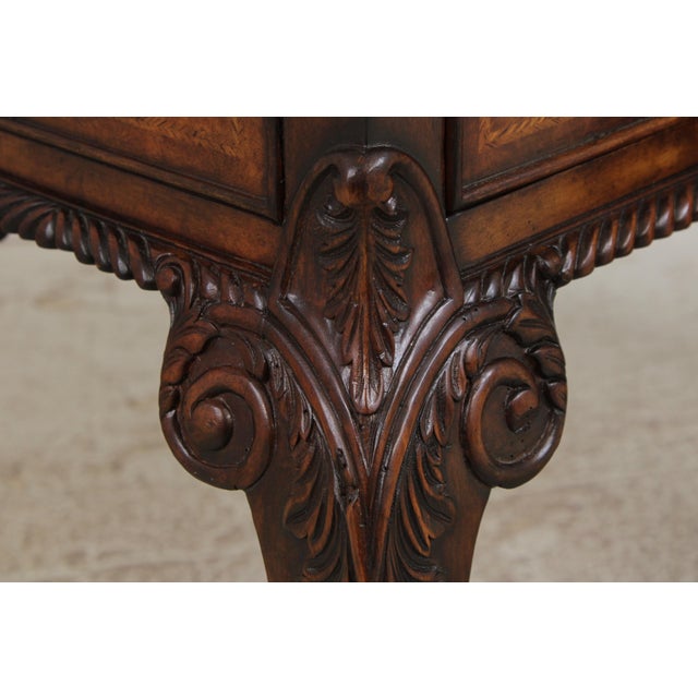 John Richard Chippendale Walnut China Cabinet Desk For Sale - Image 14 of 18
