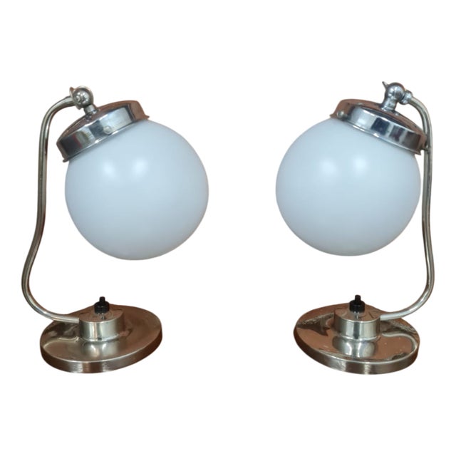 Bauhaus Table Lamps, Set of 2 For Sale