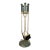 Vintage Green Marble Fireplace Tools - Set of 5 For Sale