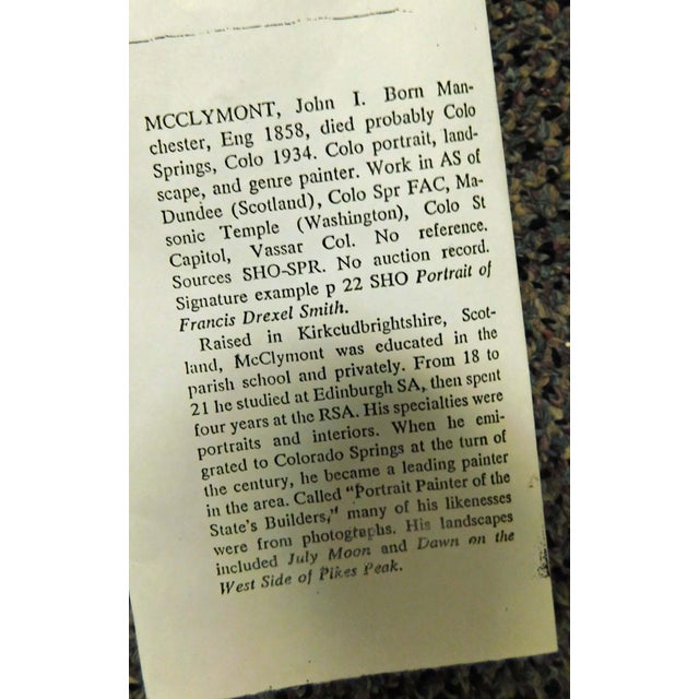 Impressionist John McClymont Antique Original Oil Painting Canvas Hand Signed Fine Art For Sale - Image 3 of 9