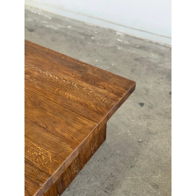 Coffee Table in Reclaimed Oak For Sale - Image 4 of 12