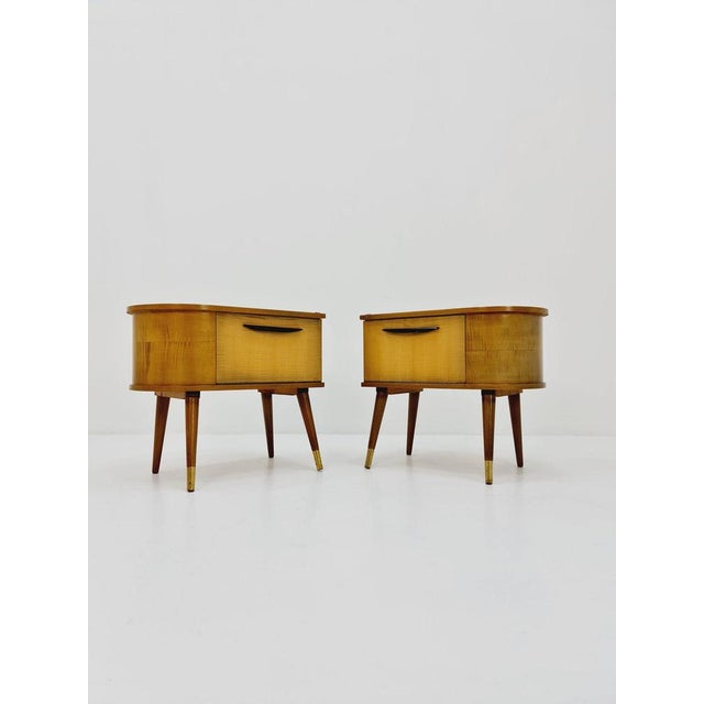 Mid-Century German Bedside Tables from Wk Möbel, 1960s, Set of 2 For Sale - Image 11 of 11