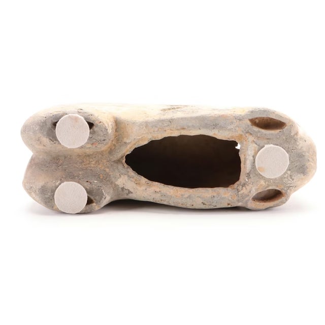 Antique Chinese Han Dynasty Polychrome Painted Terracotta Horse Funerary Tomb Figure For Sale - Image 10 of 17