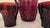 1930s Art Deco Red Pitcher and Tumblers- 7 Pieces For Sale - Image 4 of 6