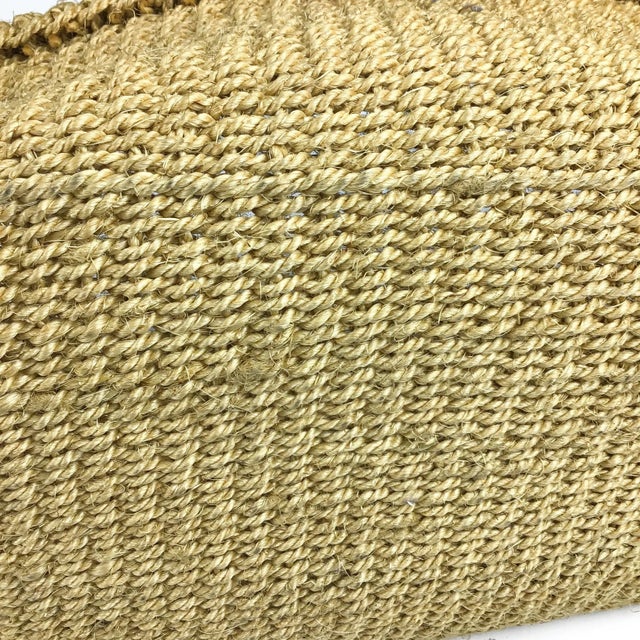Vintage Sisal Soft Flexible Farmers Basket For Sale - Image 12 of 13