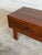 Brown Rosewood Low Chest Entry Bench Drawers Symmetrical Grain Storage Sweden 1960s For Sale - Image 8 of 10