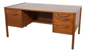 Mid-Century Walnut Desk by Jens Risom for Jens Risom Design, 1960s