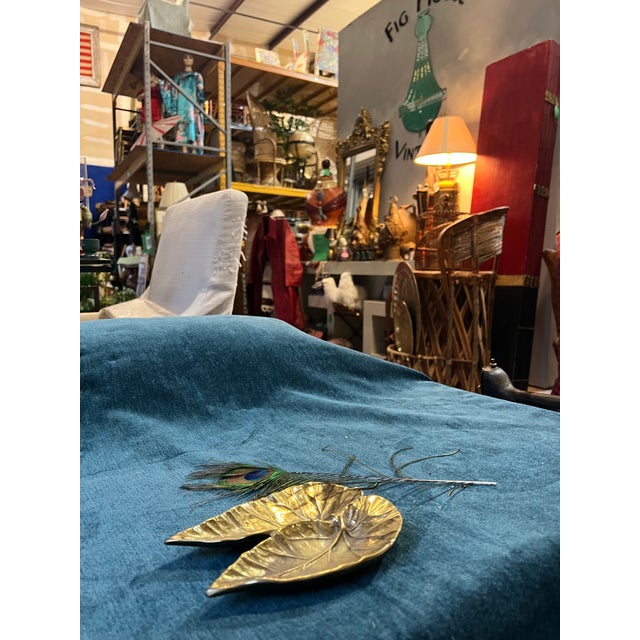 1970s Virginia Metal Craft Brass Ashtray For Sale - Image 5 of 8