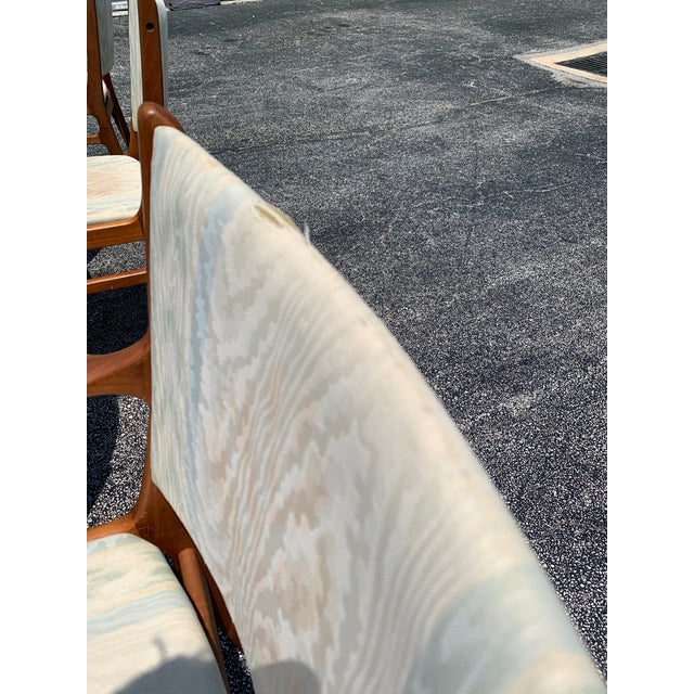 Wood D-Scan Teak Dining Chairs - Set of 6 For Sale - Image 7 of 11